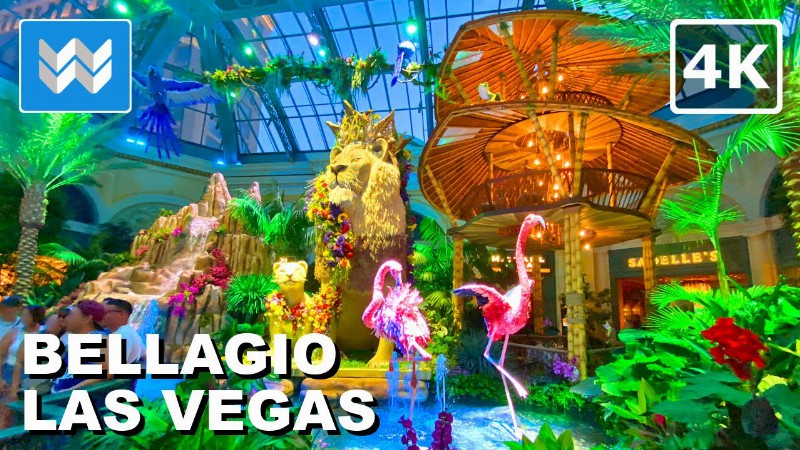 image 0 [4k] Bellagio Gardens In Las Vegas Strip Nevada Usa 2022 Walking Tour & Travel Guide
