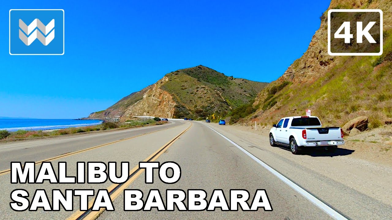 image 0 [4k] Drive: Malibu To Santa Barbara - Pacific Coast Highway 1 & Us 101 Hwy - California Road Trip