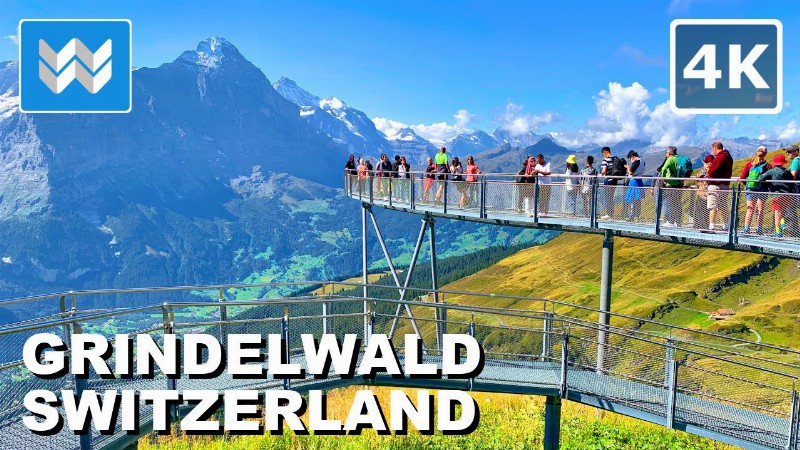 image 0 [4k] First Cliff Walk In Grindelwald Switzerland 🇨🇭 2022 Thrill Walking Tour & Travel Guide 🎧