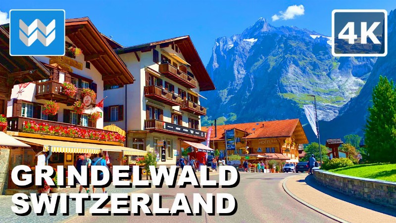 image 0 [4k] Grindelwald Village Switzerland 🇨🇭 2022 Scenic Walking Tour & Travel Guide 🎧 Binaural Sound