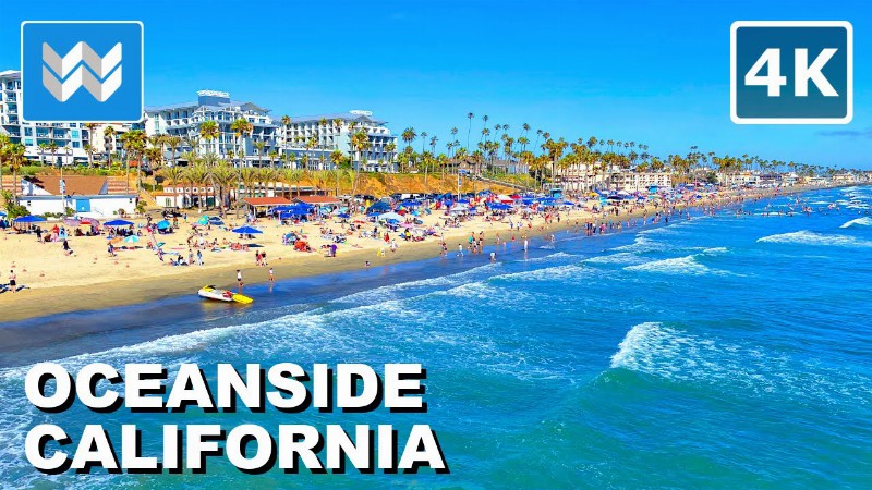 image 0 [4k] Oceanside Beach California Usa 4th Of July Walking Tour & Travel Guide 🎧 Binaural Sound