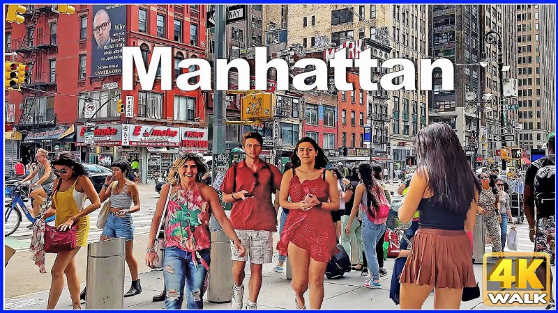 image 0 【4k】walk Along Eight Avenue In Manhattan New York 4k Video