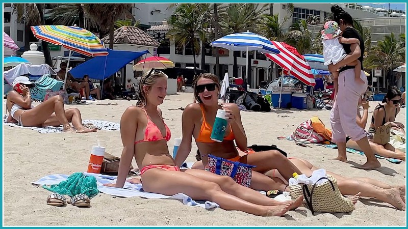 【4k】walk Fort Lauderdale Beach Florida Usa Awesome Vlog