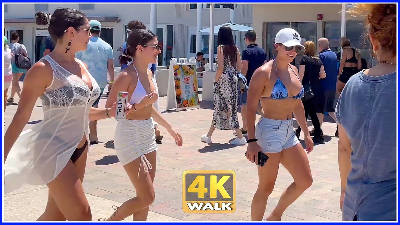 image 0 【4k】walk In Hollywood Florida Fl 4k Video Usa Travel Vlog
