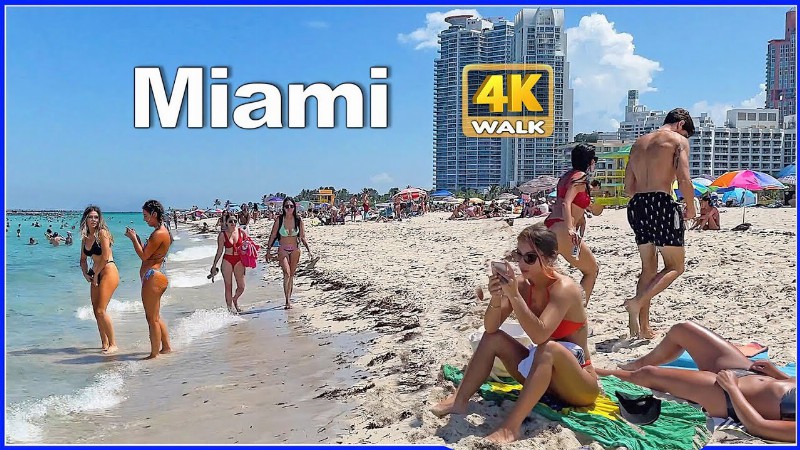 image 0 【4k】walk Miami Beach Florida Usa Always Fun Travel Vlog