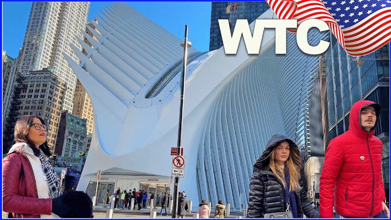 【4k】walk New York City Ny 2022 World Trade Center Memorial Wtc Nyc In Christmas