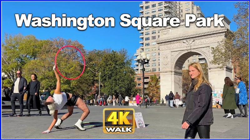image 0 【4k】walk New York City Usa : Washington Square Park Nyc
