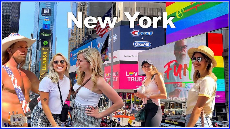 image 0 【4k】walk New York Times Square Ny 4k Video Travel Vlog