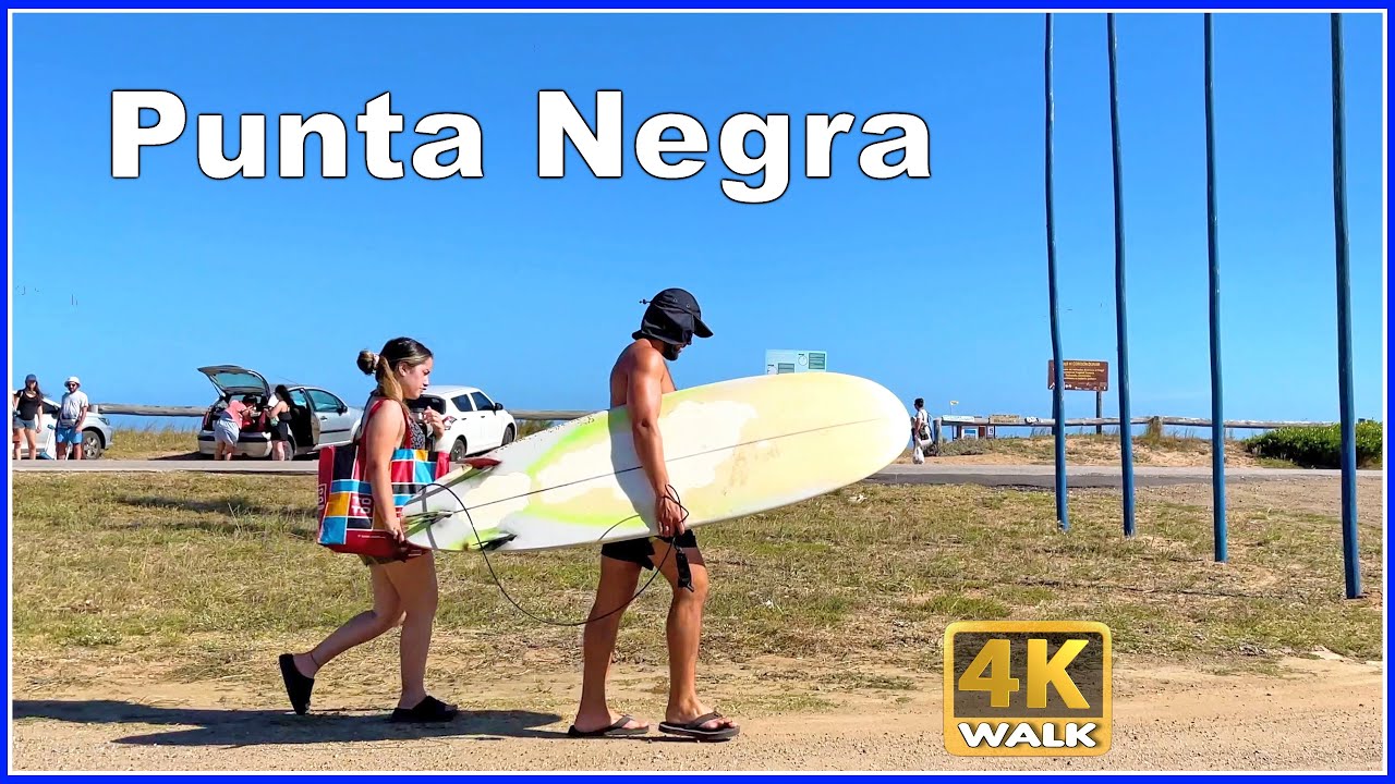 【4k】walk Punta Negra Maldonado Uruguay 4k Video Travel Vlog