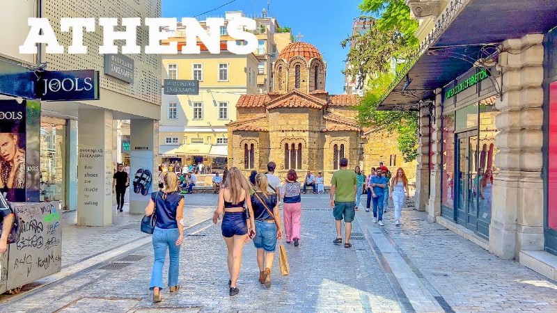 Athens Greece 🇬🇷 - September 2022 - 4k Hdr Summer Walk