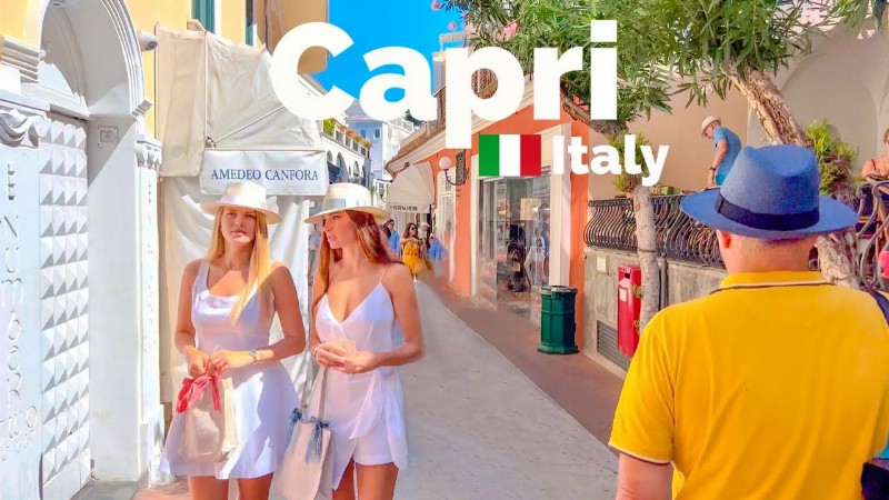 Capri Italy 🇮🇹 - Summer 2022 - 4k 60fps Hdr Walking Tour
