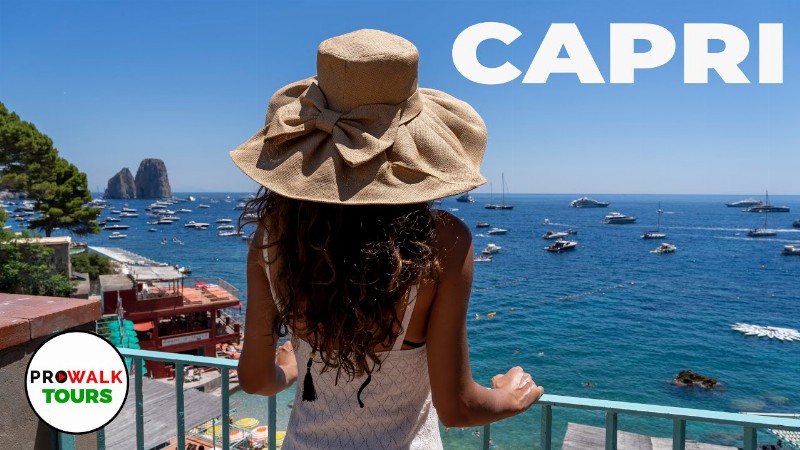 Capri Italy Walking Tour 2022 - 4k:60fps - With Captiona