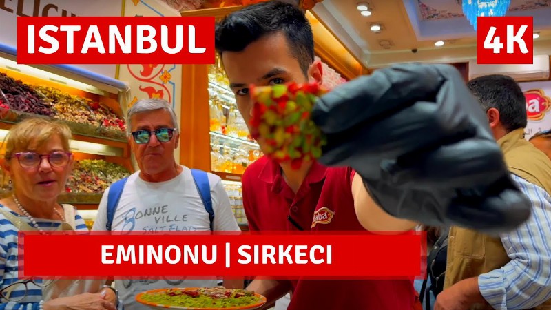 Eminonu-sirkeci Istanbul 2022 3 October Walking Tour:4k Uhd 60fps