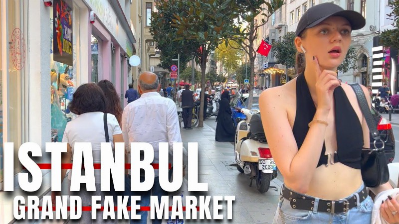 Grand Fake Market Istanbul 2022 October Walking Tour:4k Uhd 60fps