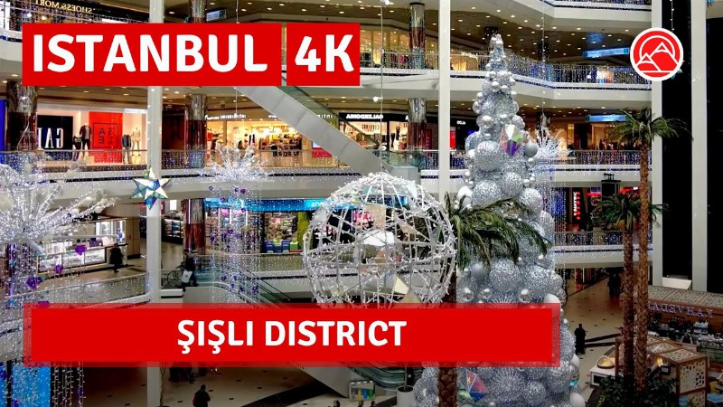 Şişli District Istanbul 2023 13 January Walking Tour:4k Uhd 60fps