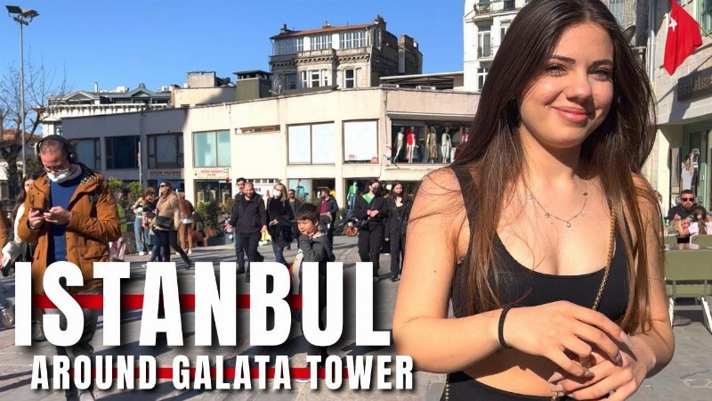 image 0 Istanbul 2022 Around Galata Tower 14 April Walking Tour:4k Uhd 60fps
