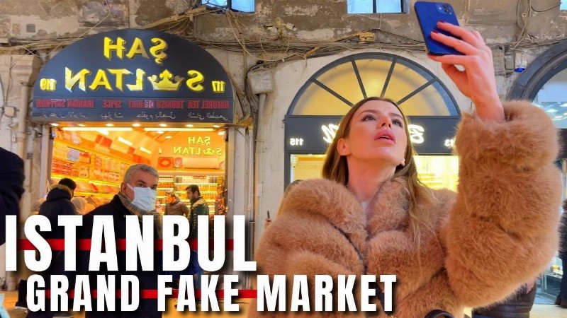 image 0 Istanbul 2022 Grand Fake Market 8 April Walking Tour :4k Uhd 60fps