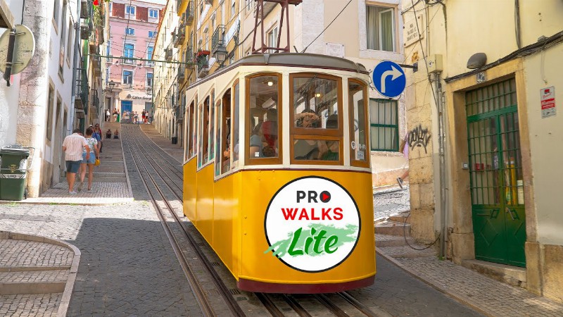 image 0 Lisbon Cable Car Walk Behind - Prowalks Lite - Ascensor Da Bica