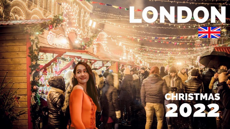 London Uk : Christmas Lights 🎄walking Tour : 4k Hdr 60fps