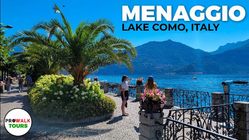 Menaggio Walking Tour - Lake Como Italy - 4k:uhd With Captions