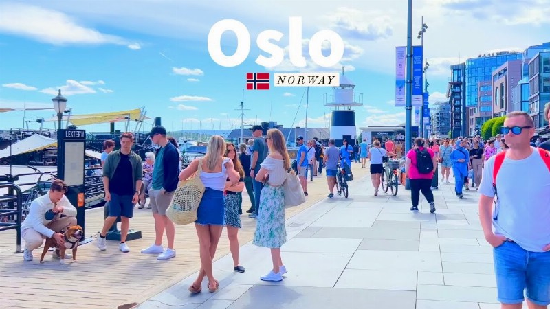 Oslo Norway 🇳🇴- Summer Walk 2022 - 4k/60fps Hdr - Walking Tour