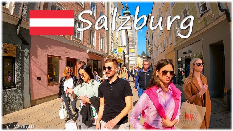 image 0 🇦🇹 Salzburg Austria Walking Tour 🏙 4k Walk ☀️ 🇦🇹 (sunny Day)