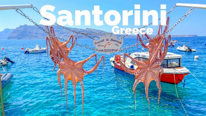 Santorini Greece 🇬🇷 - September 2022 - 4k Hdr Walking Tour