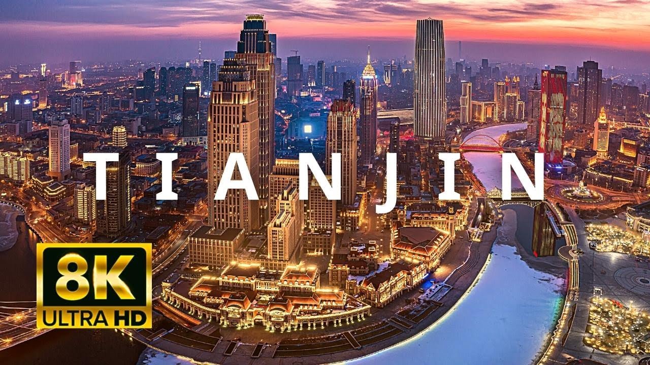 image 0 Tianjin China 🇨🇳 In 8k Ultra Hd 60fps At Night By Drone