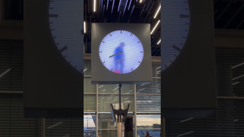 image 0 Unusual Clock At Amsterdam Airport